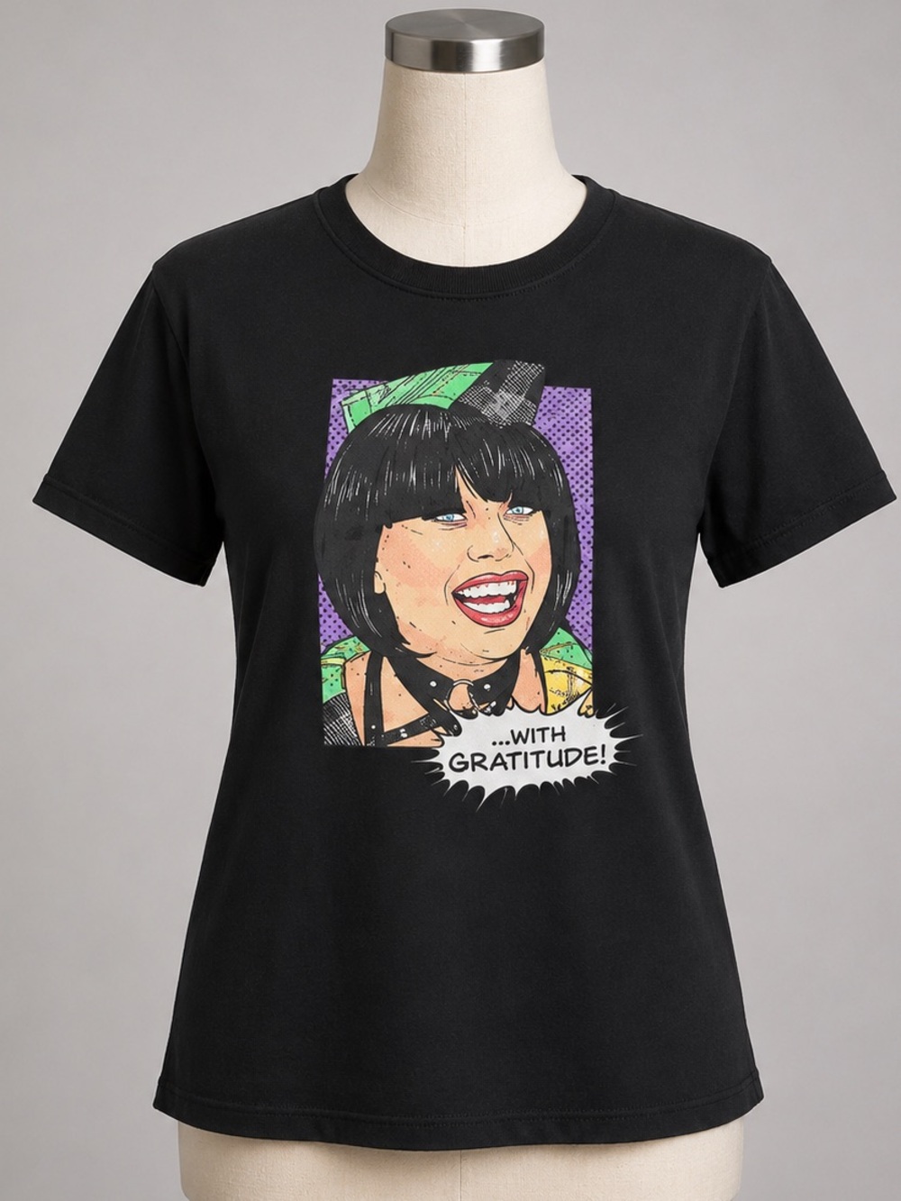RuPaul's Drag Race Black Melinda Verga Short Sleeve Graphic T-Shirt- L